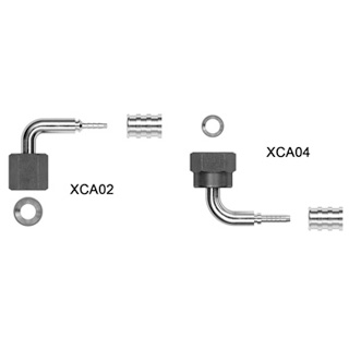 N512-1300 XCA02C 1/4" SAE-wartel+slangpilaar haakse schroefpilaar