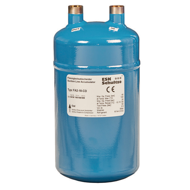 N665-1560 ESK FA2-16-CD CO2 | Inhoud (ltr): 2,3 | Aansluiting: 5/8" | Diameter: 124 mm