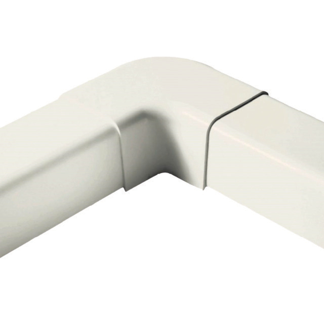 N740-3221 Freddox 0807CP-W | Platte bocht  90° | Wit