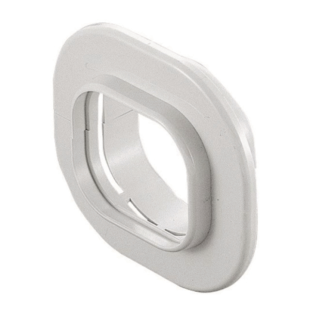 N741-1342 Inaba Denko SWC-100-W | Muur- / vloerrozet | Wit