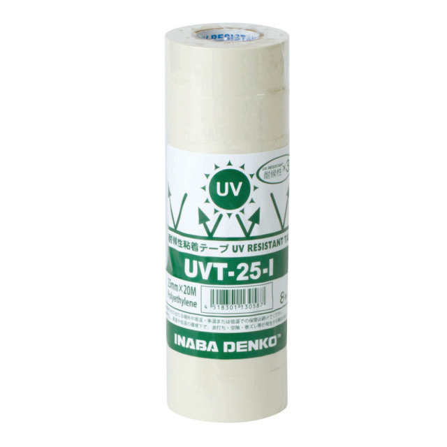 N741-1706 Inaba Denko afwerktape UVT-25-I | Breedte: 25 mm | Kleur: Ivoor