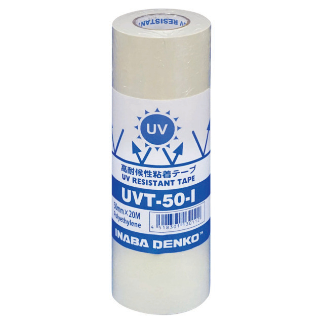 N741-1708 Inaba Denko afwerktape UVT-50-I | Breedte: 50 mm | Kleur: Ivoor