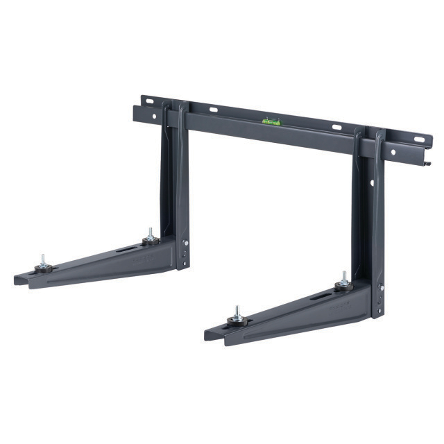 N747-1031 Rodigas  | 140kg | Wandbeugel MS253N (zwart, Ral 7021 mat) gegalvaniseerd met schuifbeugel