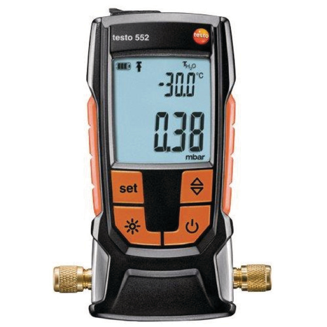 N836-2700C Testo 552 digitale vacuümmeter met Bluetooth Testo 552 (0560 5522 + 0520 0005) | Inclusief kalibratie certificaat